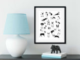 Boston terrier modern dog art print