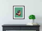 Boston Terrier gifts, Boston Terrier lovers, boston terrier art print, wall decor, boston terrier wall art print, dog art, barky