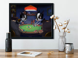 Boston Terrier gifts, Boston Terrier lovers, boston terrier art print, wall decor, boston terrier wall art print, dogs playing poker