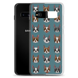 Black and red boston terrier blazes Samsung Case