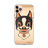 Halloween boston terrier iPhone Case