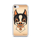 Halloween boston terrier iPhone Case