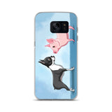 Boston terrier and Pig Samsung Case