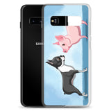 Boston terrier and Pig Samsung Case
