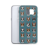 Black and red boston terrier blazes Samsung Case