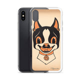 Halloween boston terrier iPhone Case