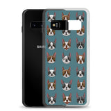 Black and red boston terrier blazes Samsung Case