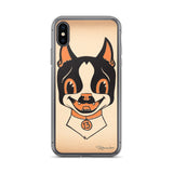 Halloween boston terrier iPhone Case