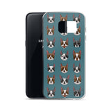 Black and red boston terrier blazes Samsung Case