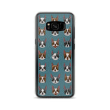 Black and red boston terrier blazes Samsung Case