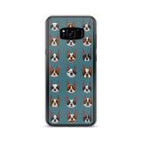 Black and red boston terrier blazes Samsung Case