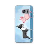 Boston terrier and Pig Samsung Case