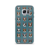 Black and red boston terrier blazes Samsung Case