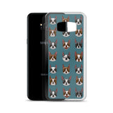 Black and red boston terrier blazes Samsung Case