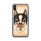 Halloween boston terrier iPhone Case