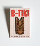Boston terrier B-Tiki pin