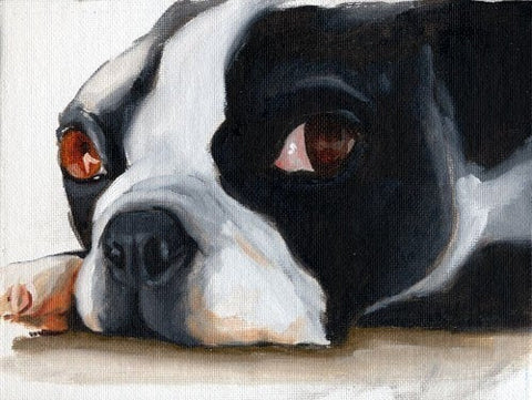Boston terrier gift,Boston terrier Print from oil painting, Boston terrier dog art, boston terrier home and wall decor