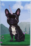 French bulldog gift, French bulldog Magnet, frenchie unicorn, cute Frenchie, frenchicorn