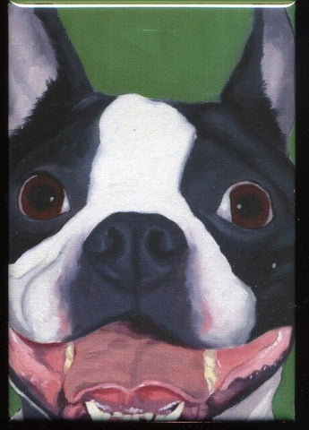 Boston terrier gift, Boston Terrier Cute Dog Art Magnet, boston terrier art, kitchen decor, boston terrier lover