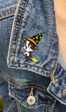 Boston terrier witch pin