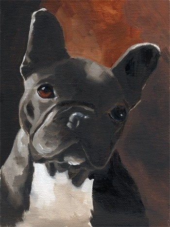 French Bulldog gift, French Bulldog Art Print From Original Oil Painting, french bulldog wall art print, frenchie art, dog art print