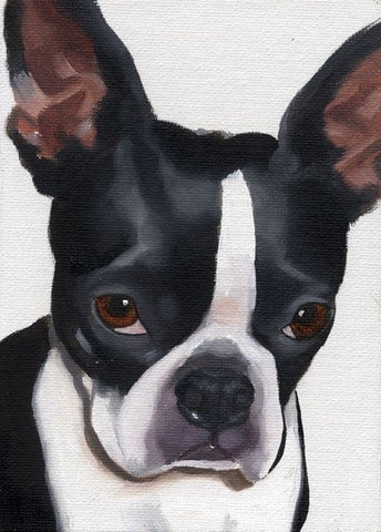 Boston Terrier art print from oil painting, Boston Terrier gift, wall decor, home decor, Boston Terrier wall art