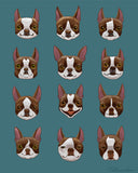 Boston Terrier gifts, Boston Terrier lovers, boston terrier art print, wall decor, boston terrier wall art print, dog art
