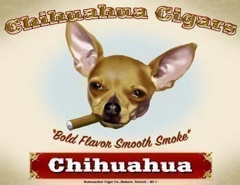 Chihuahua gift, Chihuahua Cigar Label - Dog Art Print, chihuahua wall art print, dog art gift