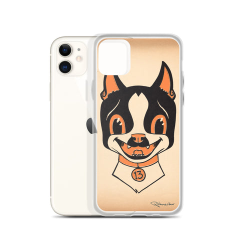 Halloween boston terrier iPhone Case